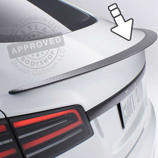 2021 up Model S Carbon Fiber Spoiler (trunk lid)